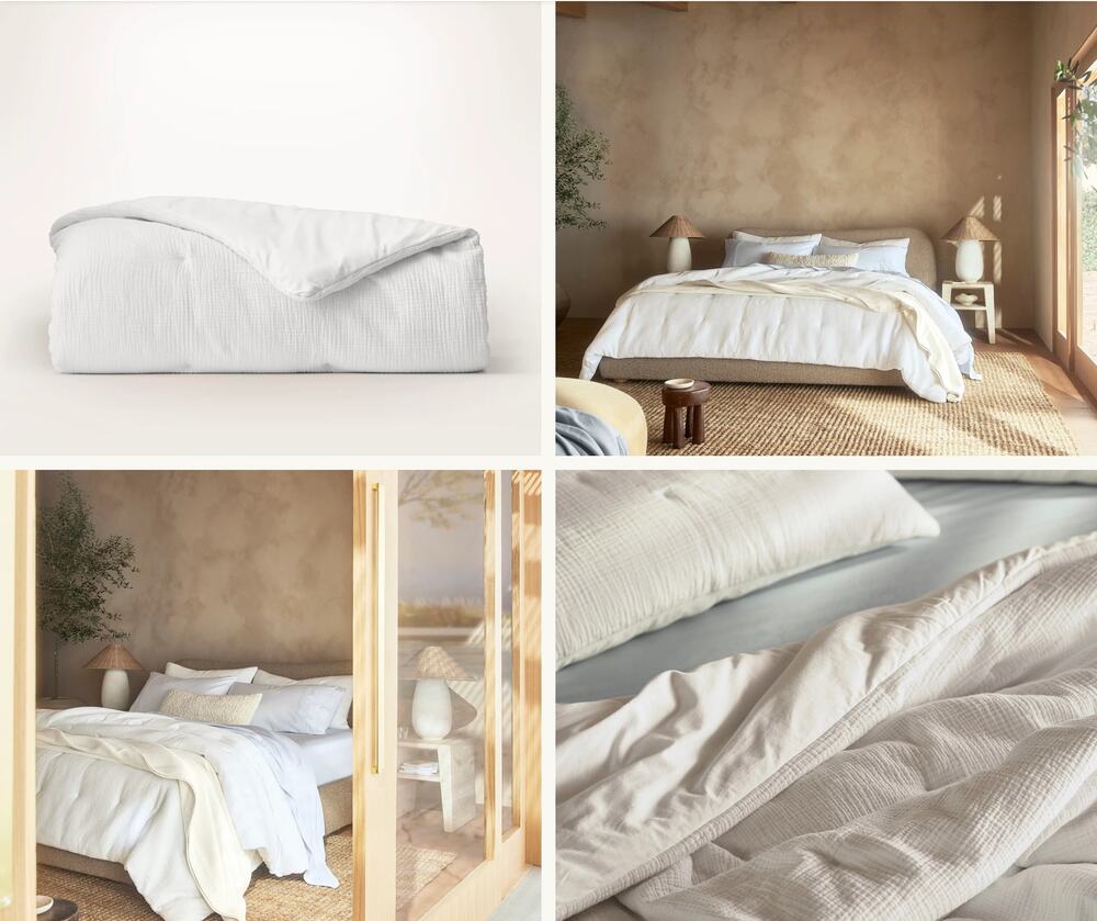 New $529 MSRP Boll & Branch king cal king Dream Comforter in white